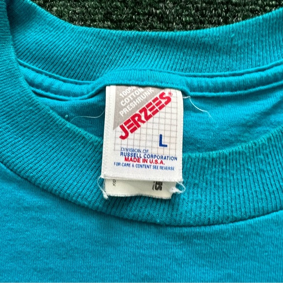 Vintage New Orleans Tourist “We Be Jammin” Music Blue T Shirt Size L 21X30 - Picture 5 of 8